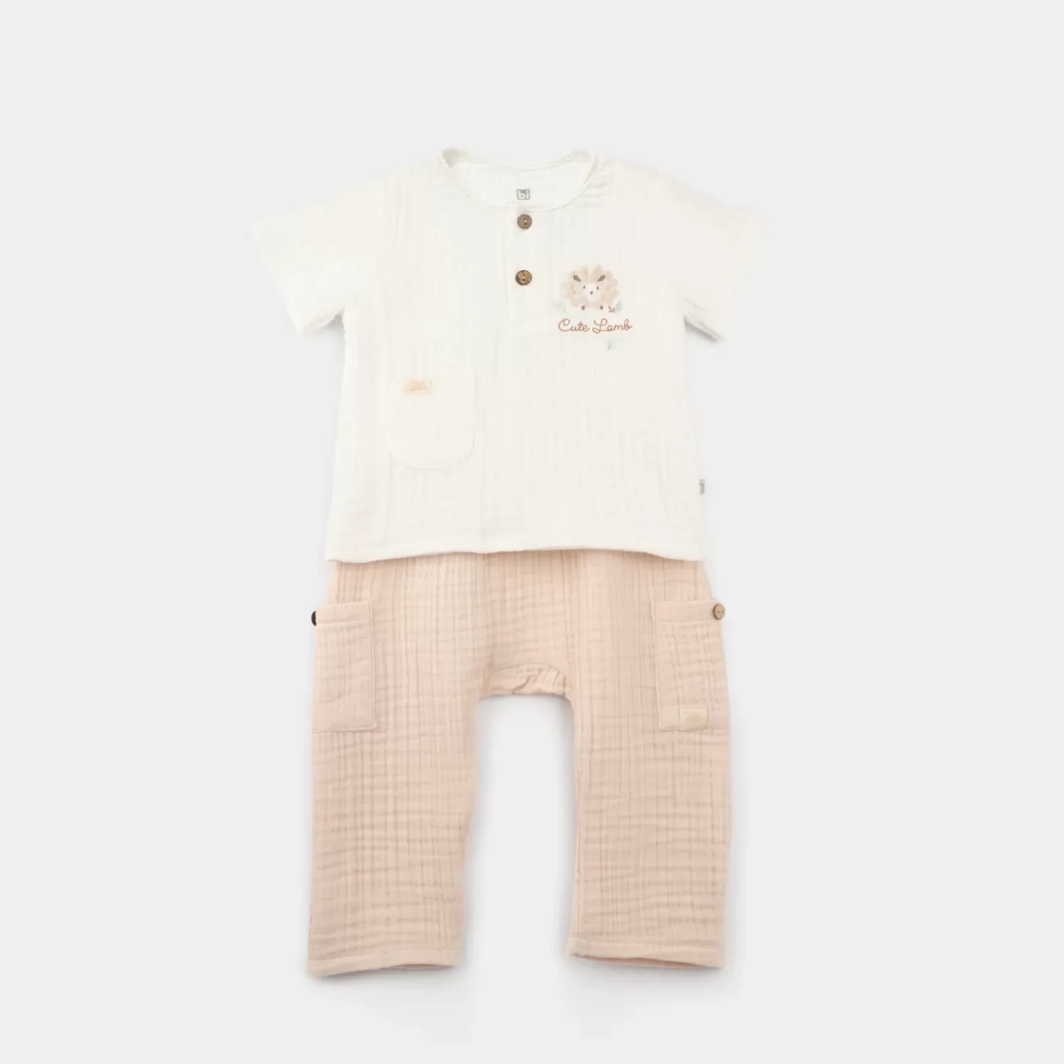 Lamb Friends 2'li Takım Bej