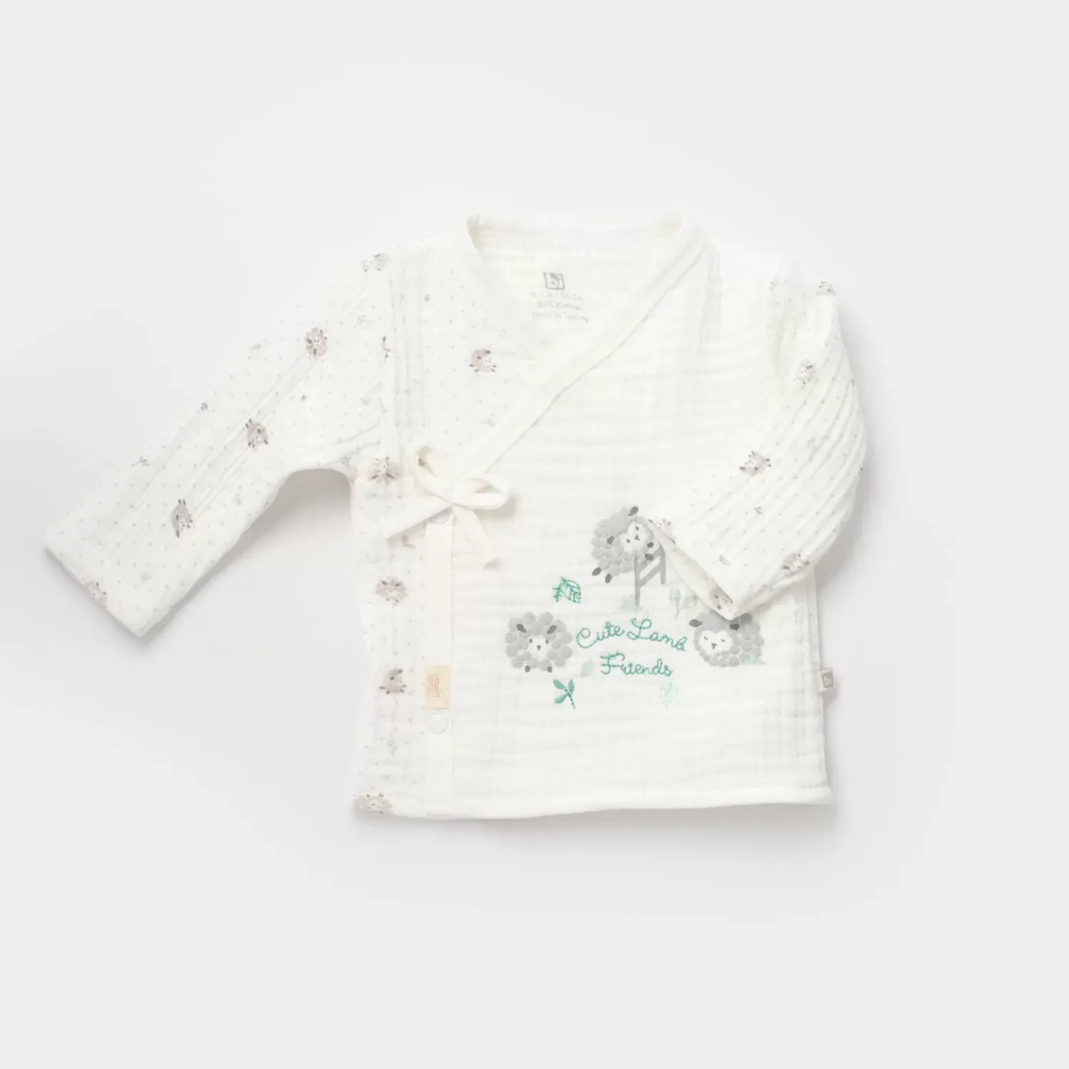 Lamb Friends 3'lü Zıbın Set Gri - Görsel 3