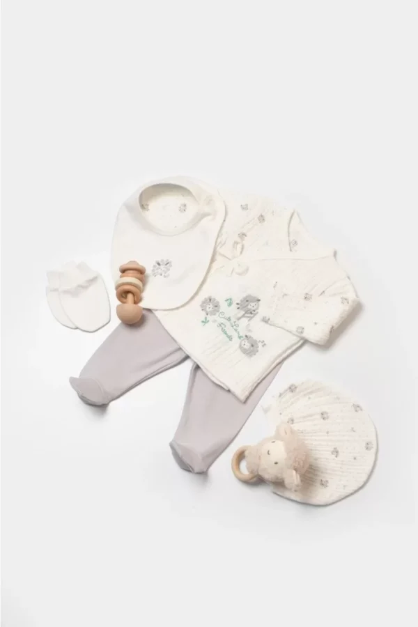 Lamb Friends 5'li Hastane Çıkış Seti  Gri