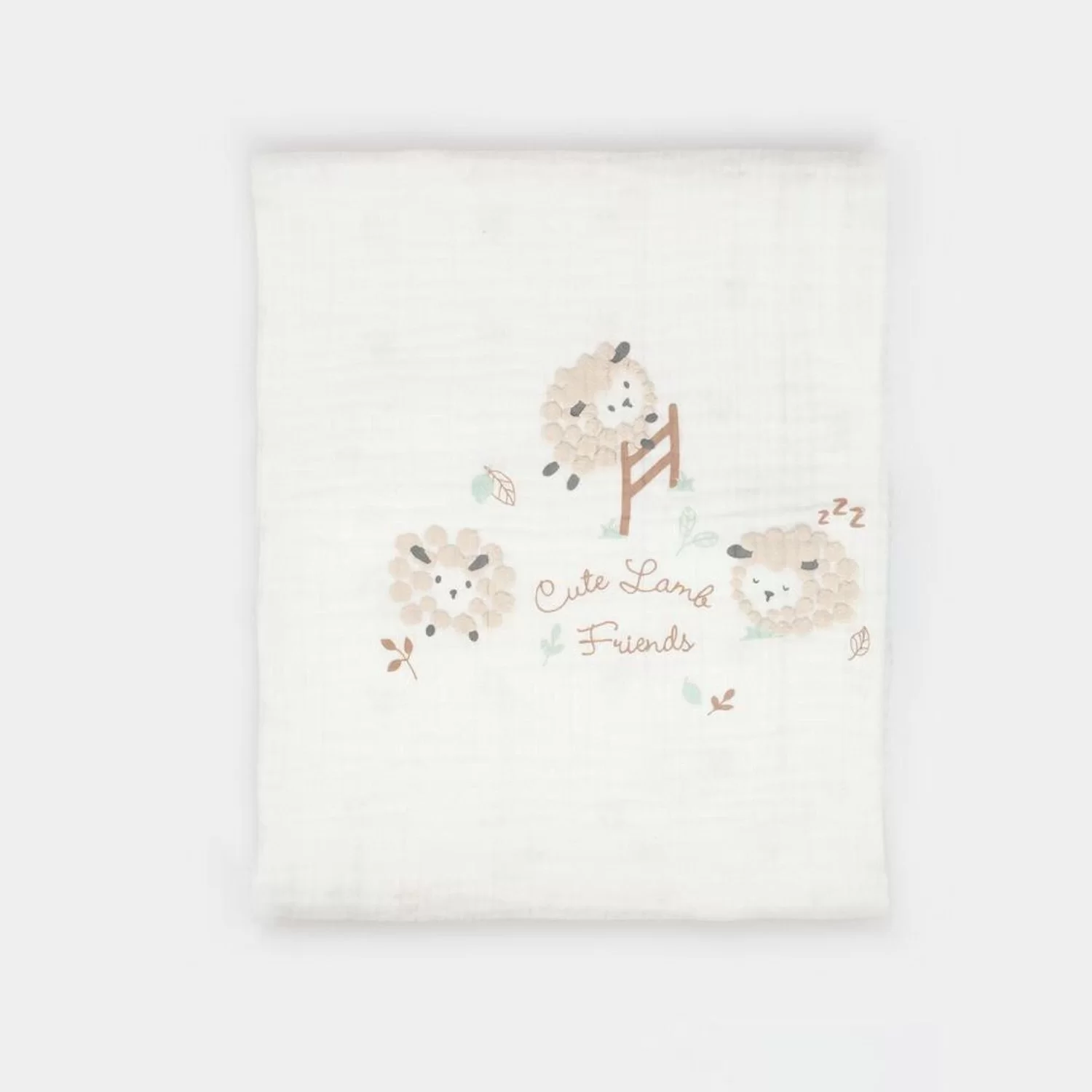 Lamb Friends Battaniyeli Tüllü 4'lü Set Bej - Görsel 11