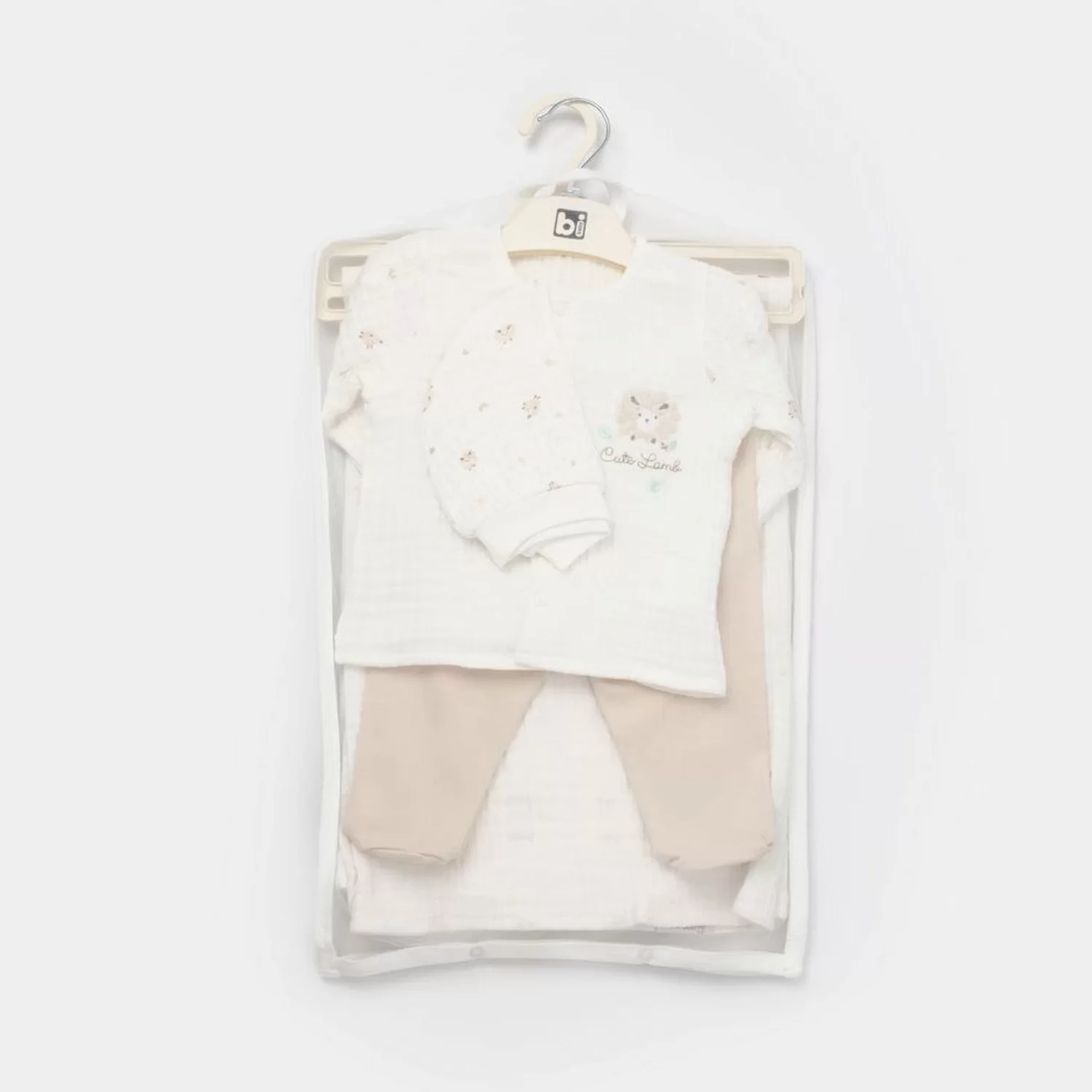 Lamb Friends Battaniyeli Tüllü 4'lü Set Bej - Görsel 12