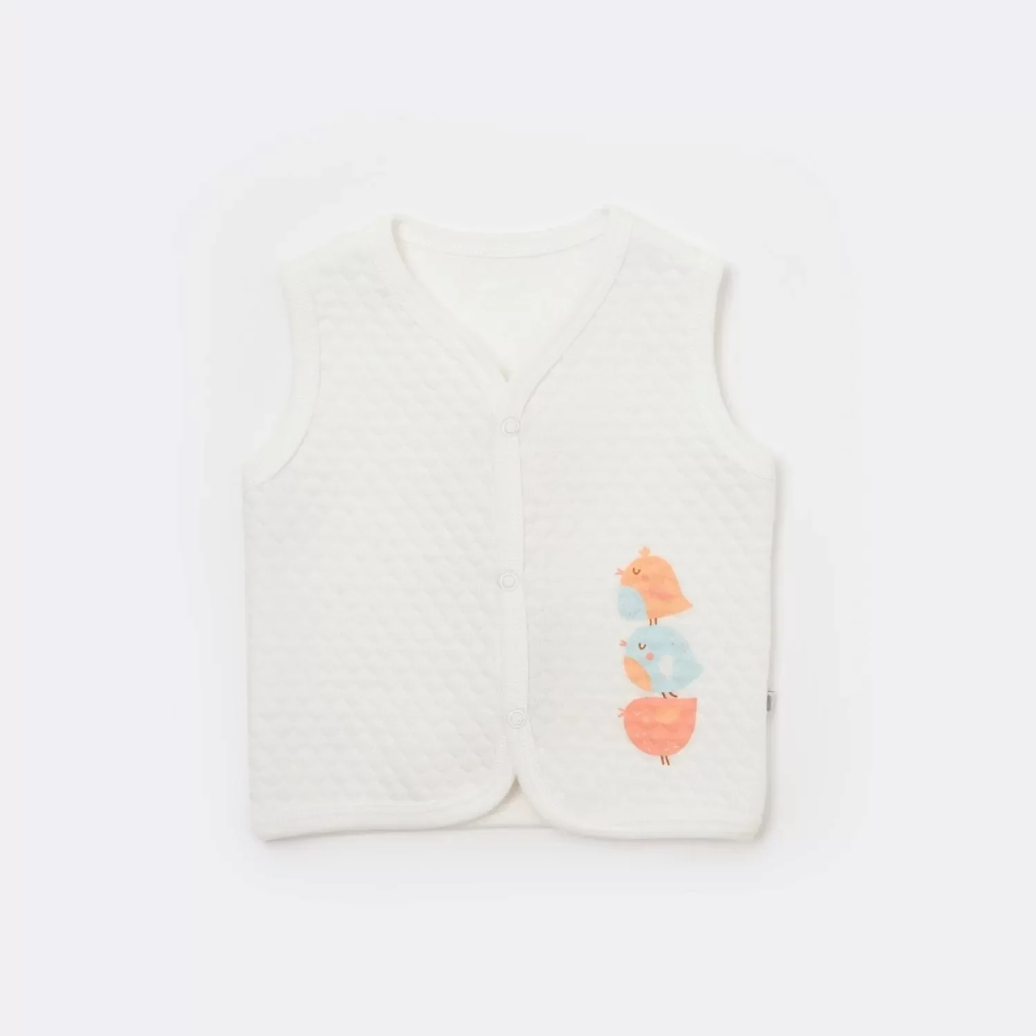 Lovely Bird Kapitone Yelek Ekru