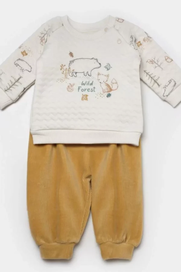 Wild Forest 2'li Bebek Takım  Hardal Bej