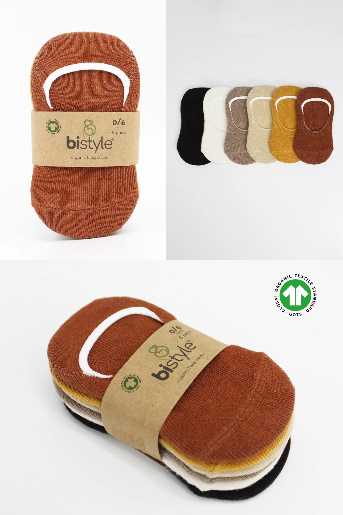 6lı Silikonlu Babet Soket Çorap Toprak - Görsel 12