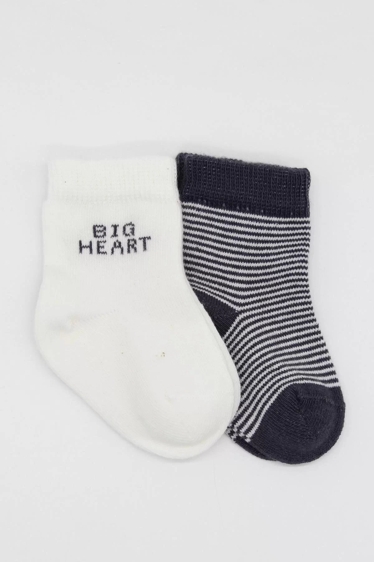 Big Heart Penye Soket Çorap 2'li Antrasit - Görsel 2
