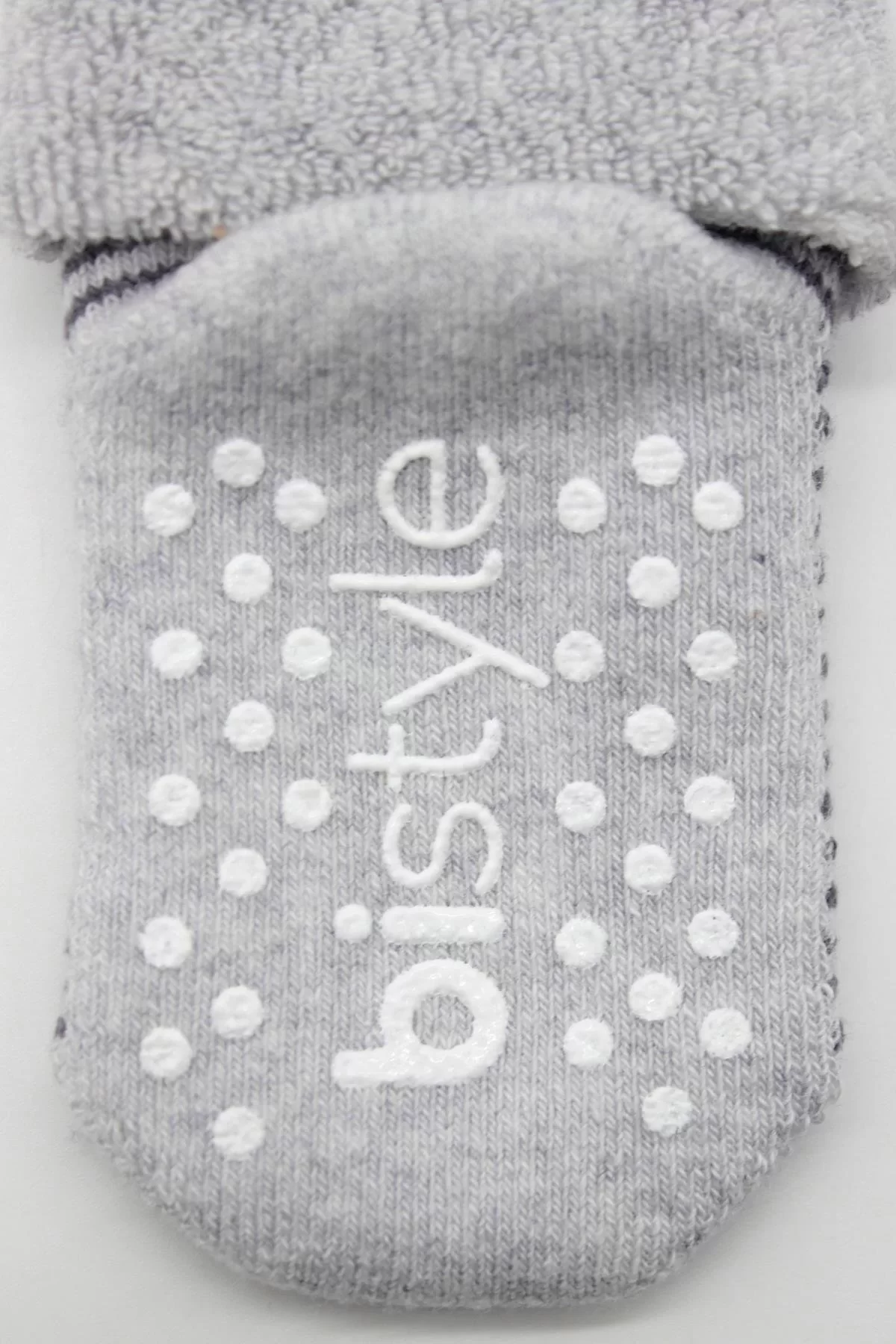 Çemberli Kaymaz Havlu Soket Çorap 2'li Gri-antrasit - Görsel 5