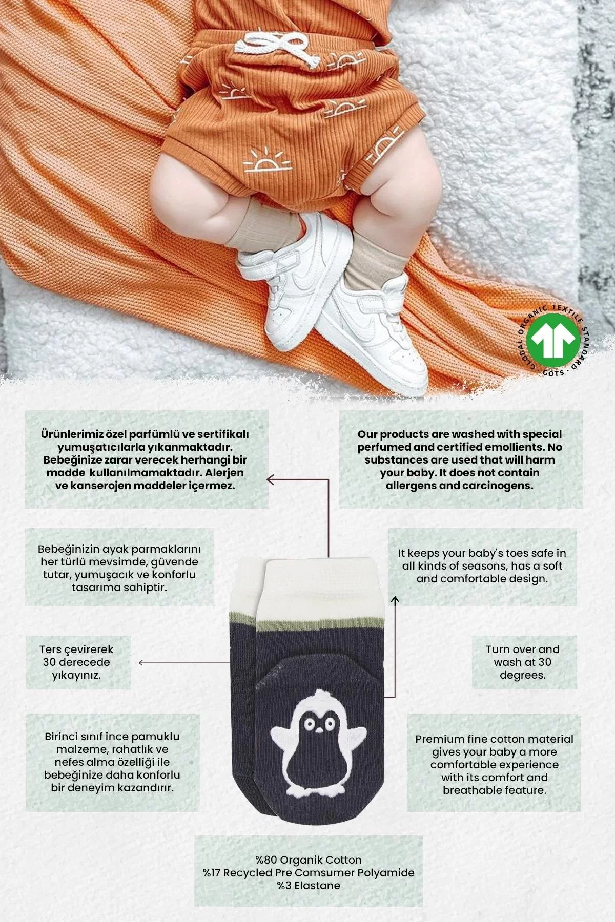 Hayvan Figürlü Kaymaz Erkek Soket Çorap 2'li Antrasit - Görsel 11