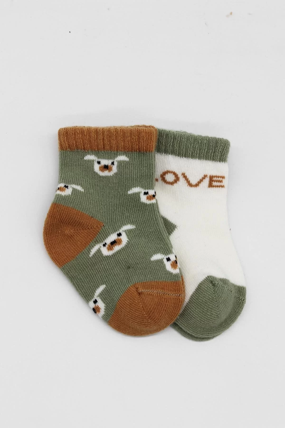 Love Dog Penye Soket Çorap 2'li Nil - Görsel 8