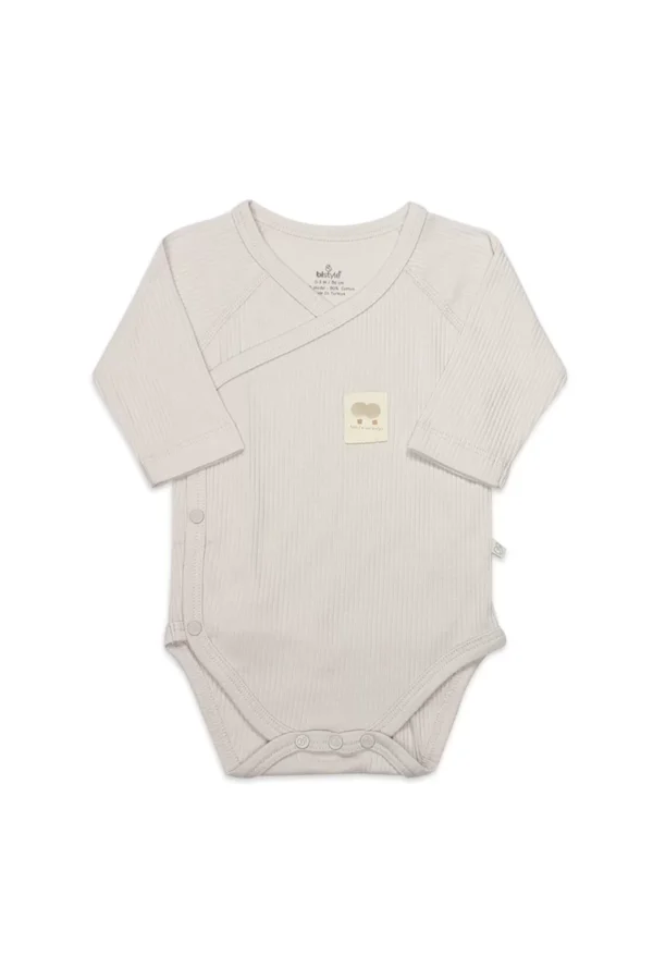 Organic Modal Flying Balloons Kruvaze Uzun Kol Body Bs17121 Bej