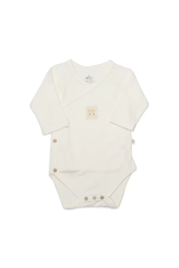 Organic Modal Flying Balloons Kruvaze Uzun Kol Body Bs17121 Ekru