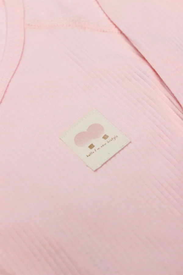 Organic Modal Flying Balloons Kruvaze Uzun Kol Body Bs17121 Pembe