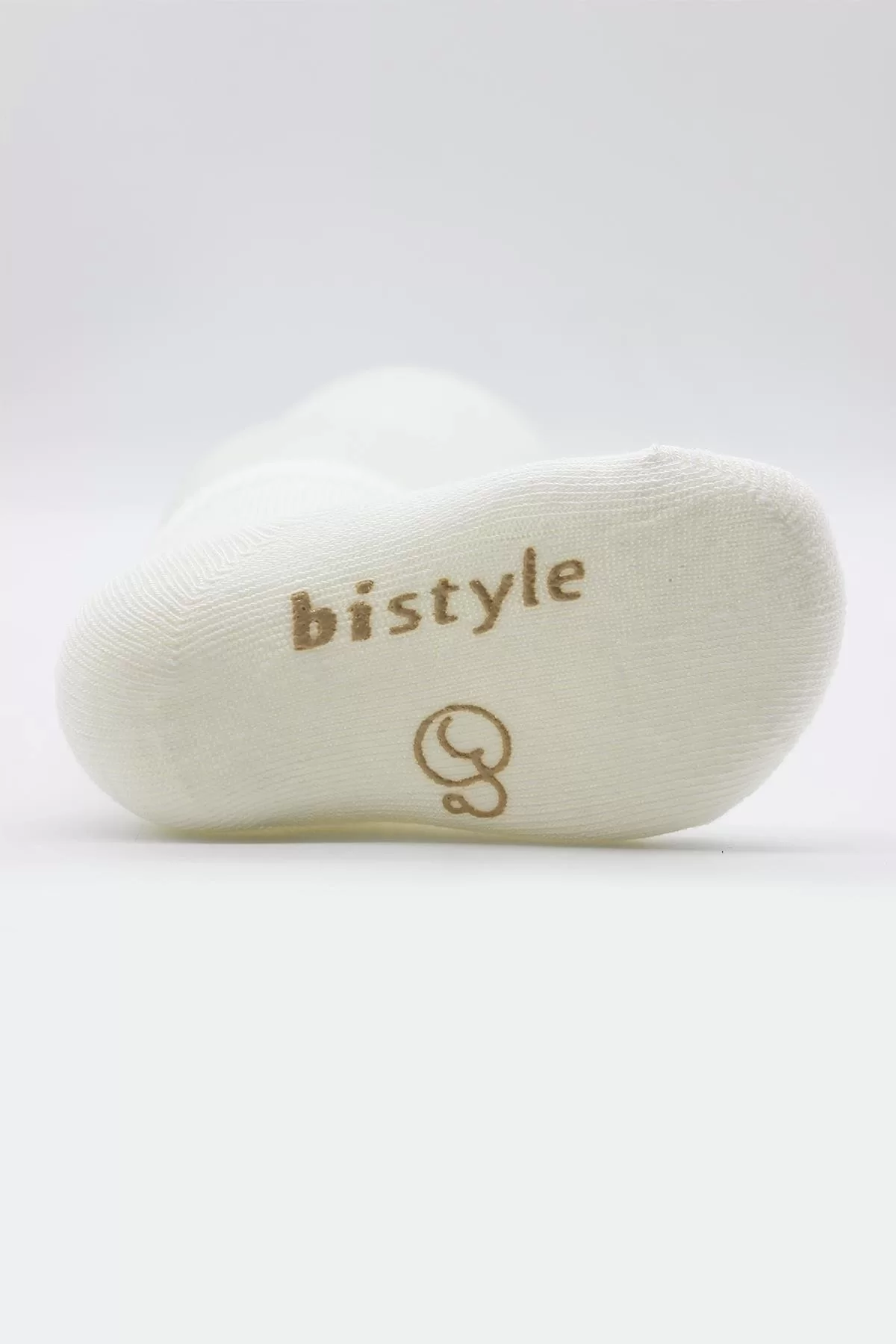 Puanlı Kaymaz Penye Soket Çorap 3'lü Bej - Görsel 11