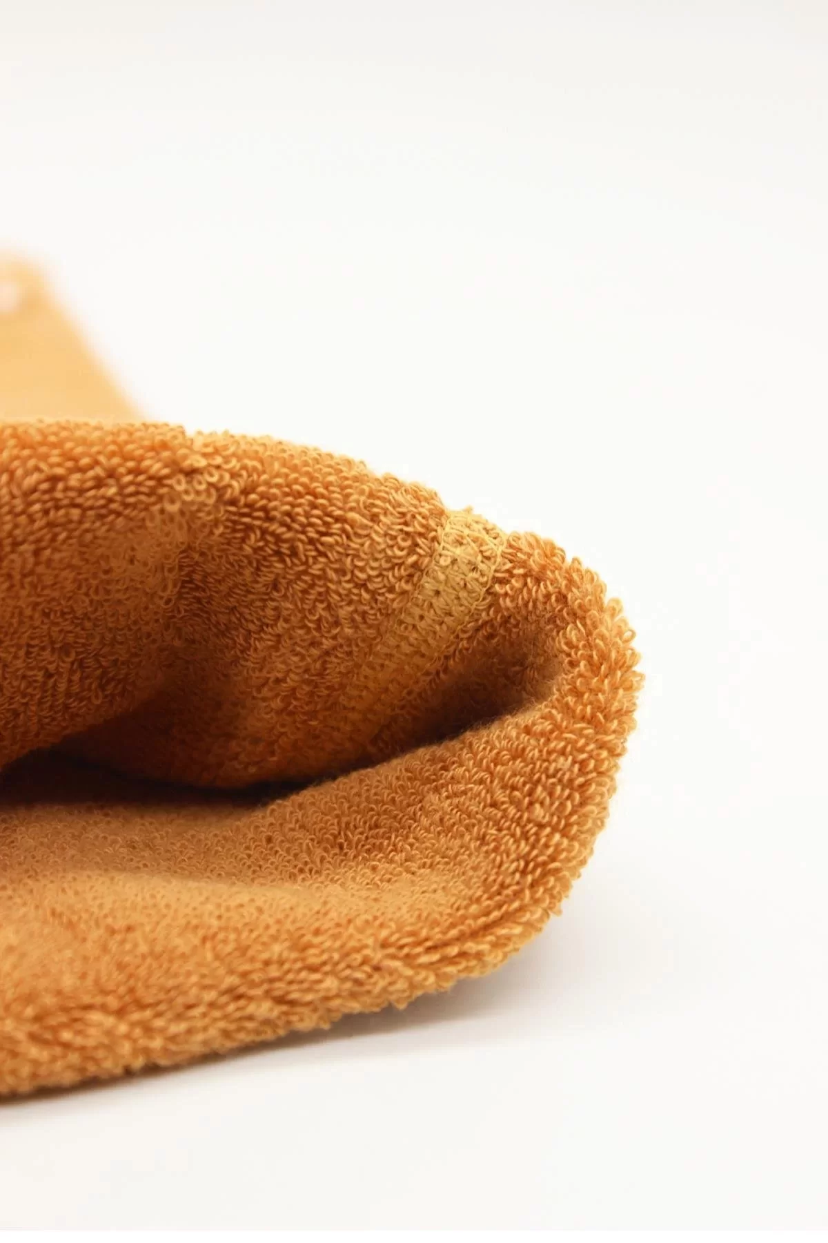 Tekli Kaymaz Mix Havlu Külotlu Çorap Hardal - Görsel 4