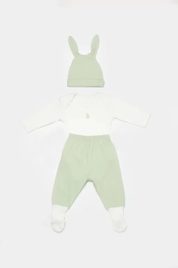 Bunny 3'lü Bebek Takım  Yeşil
