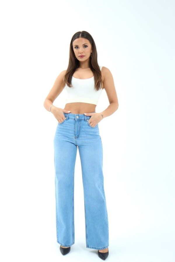 7044 KOT PANTOLON-MAVİ