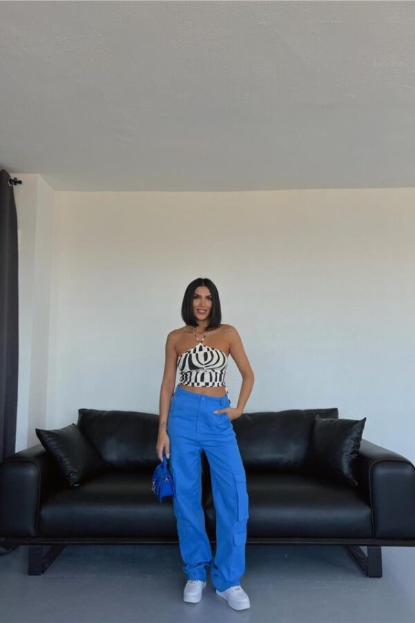 KARGO PANTOLON - Mavi