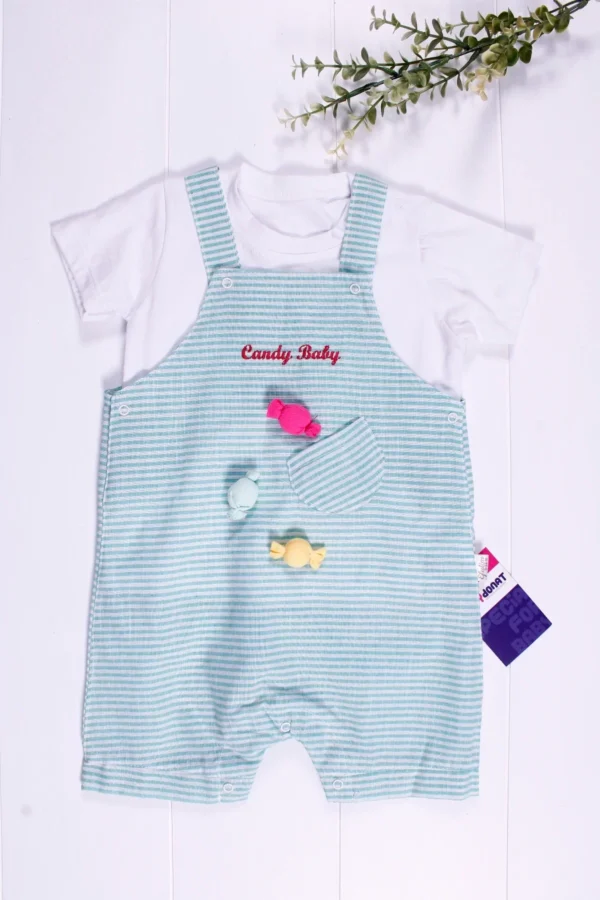 Candy Figürlü Badili Kız Bebek Tulumu