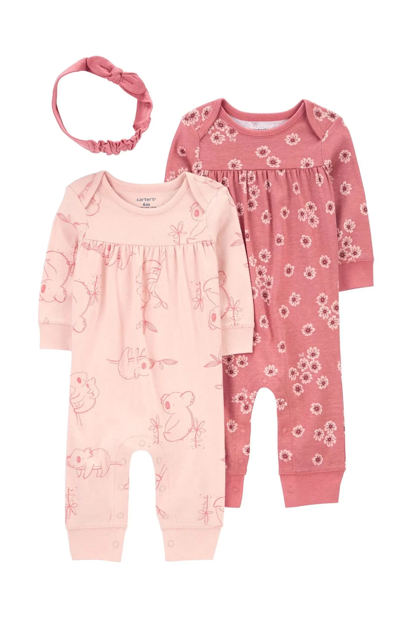 Kız Bebek Tulum Set 3'lü Paket Renkli - Görsel 4