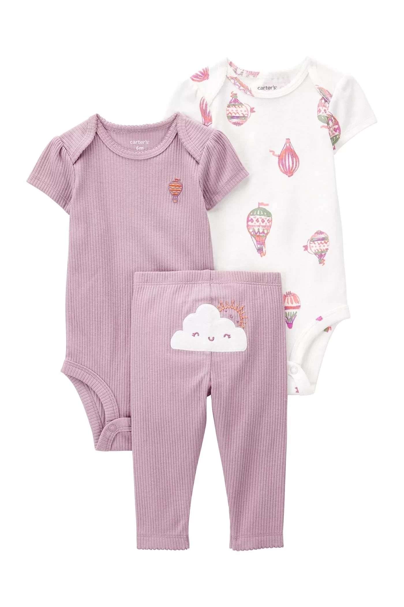 Layette Kız Bebek 3'lü Set Karışık Renkli