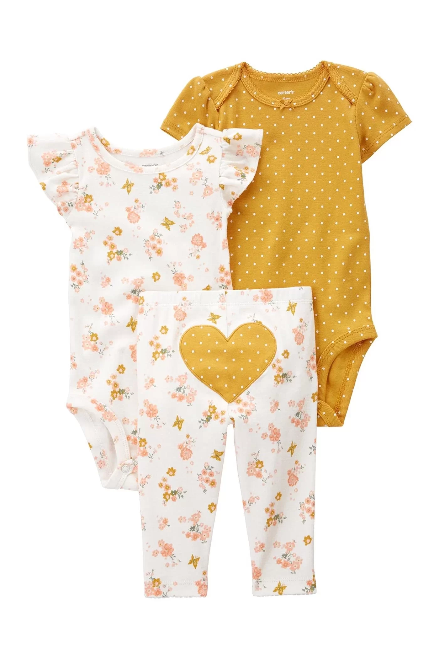 Layette Kız Bebek 3'lü Set Karışık Renkli