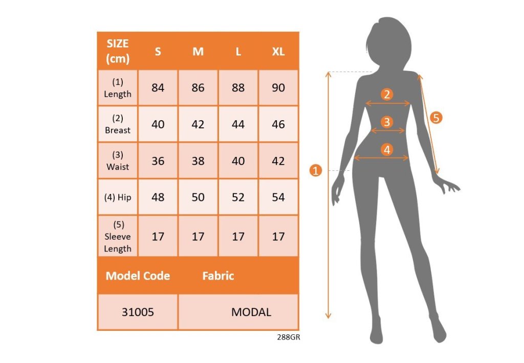 Kadın Kısa Kollu Bisiklet Yaka önden Düğmeli Modal Elbise - Görsel 6