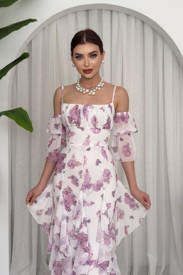 Mugo Fırfırlı Elbise