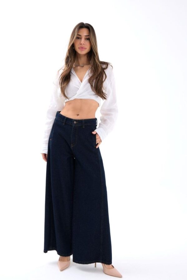 7437 KOT PANTOLON-MAVİ