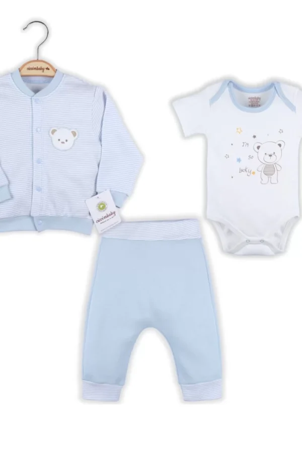 Çift Ayıcık 3lü Takım  Mavi