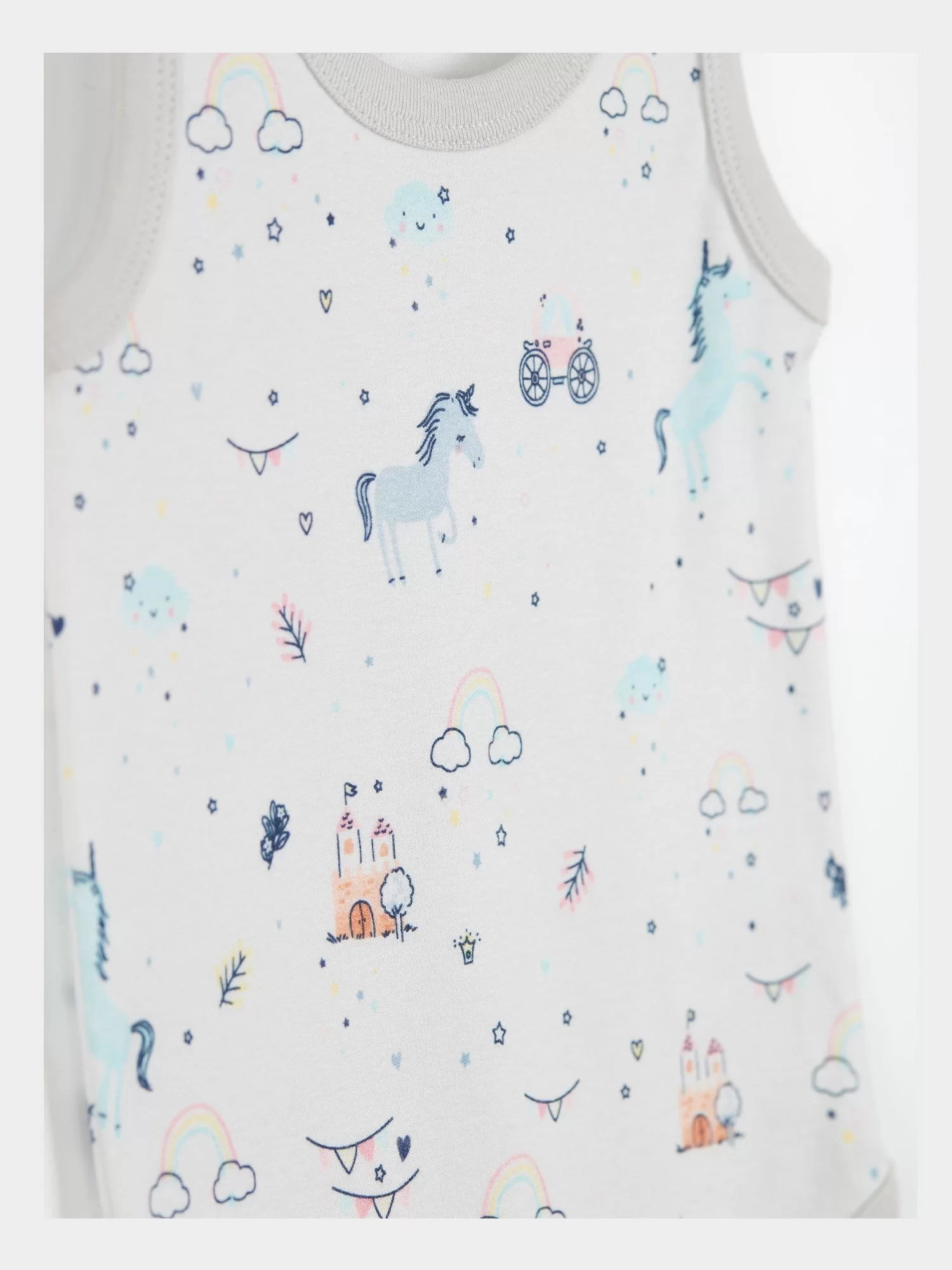 Çimpa Panolino 2'li Body Gri Pembe - Görsel 2