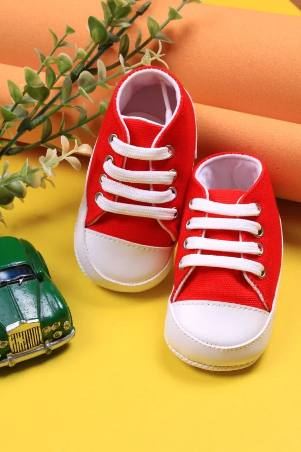 Convers Kırmızı Bebek İlk Adım Ayakkabısı