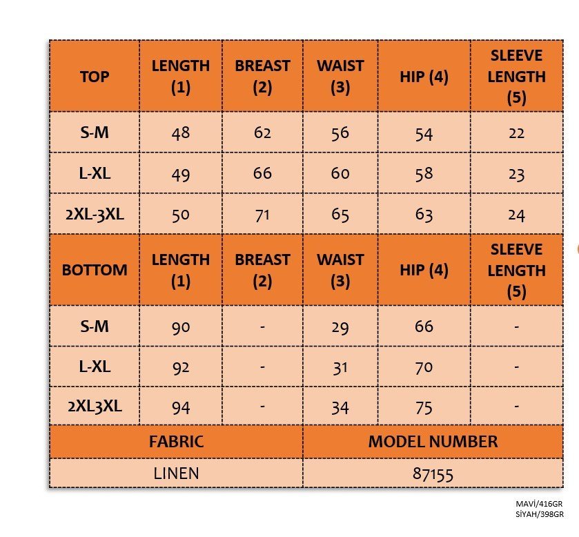 Kadın Kısa Kollu Bisiklet Yaka Bluz Etekli Ithal Keten Ikili Takım - Görsel 7