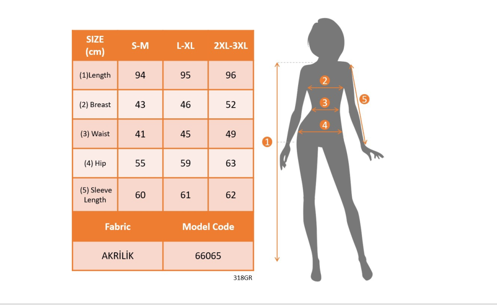 Kadın Uzun Kollu Balıkçı Yaka Salaş Kusa Akrilik Elbise - Görsel 4