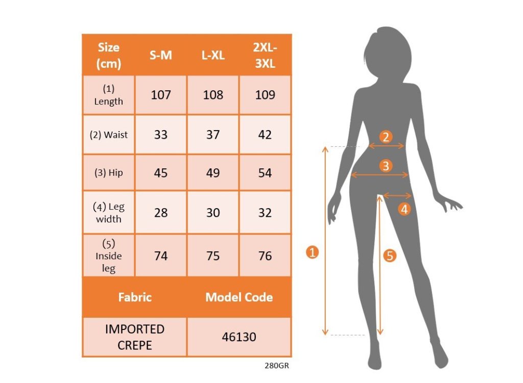 Kadın Yüksek Bel önden Düğmeli Uzun Paçaya Doğru Geniş Ithal Krep Pantolon - Görsel 4