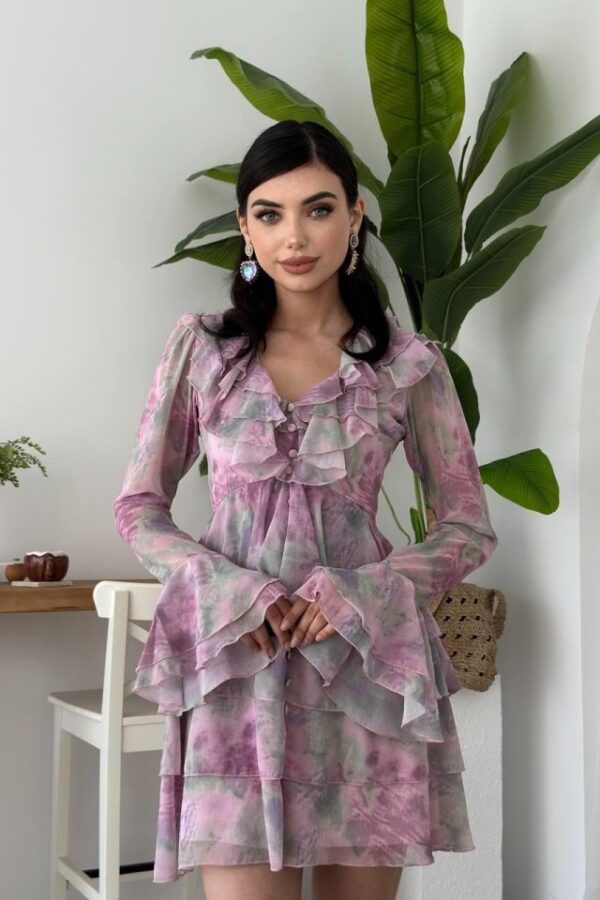 Elose Fırfırlı Elbise