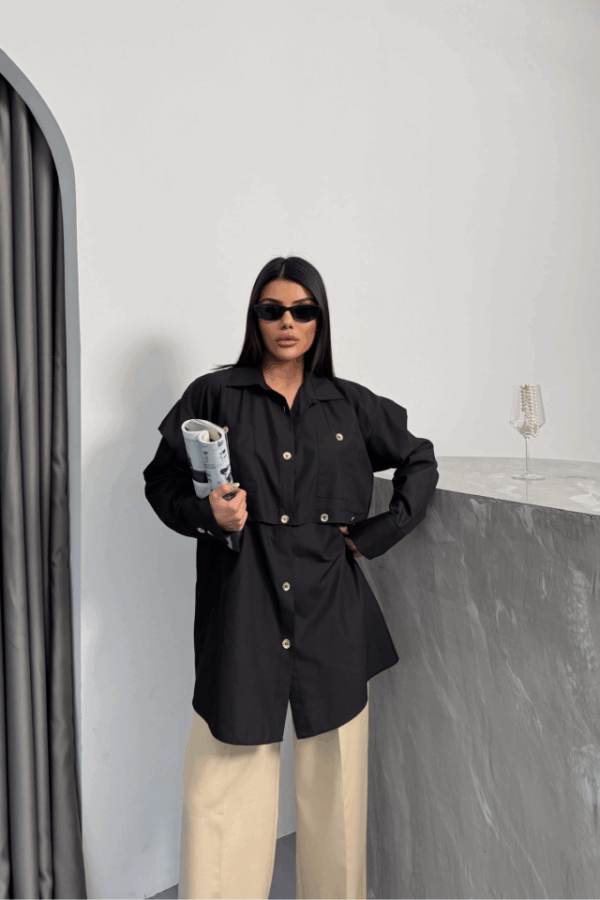 TASARIM GÖMLEK - Siyah