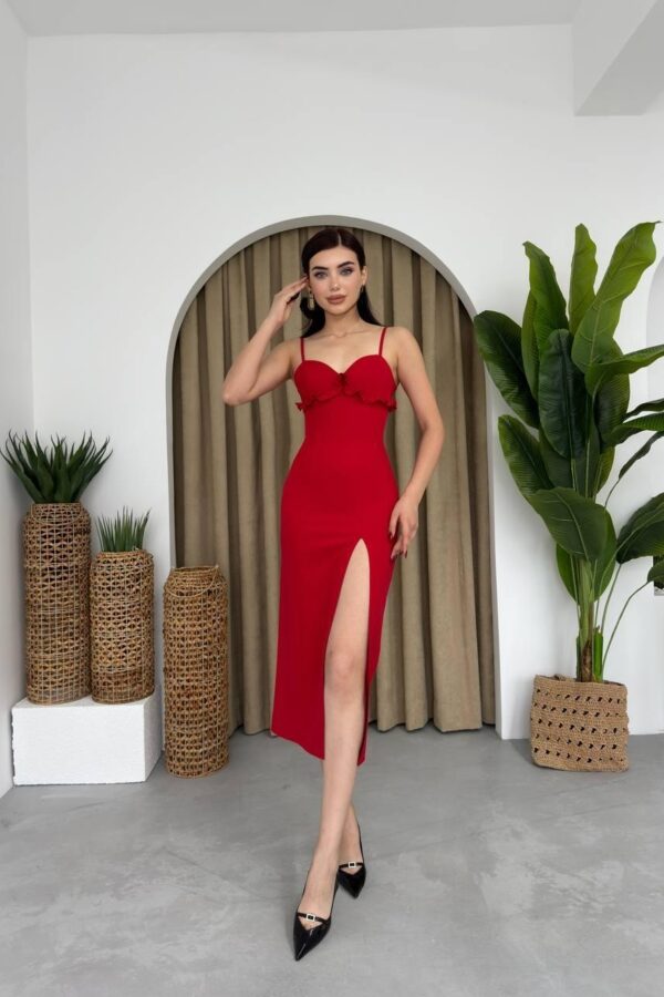 Papalia Sırt Detaylı Elbise