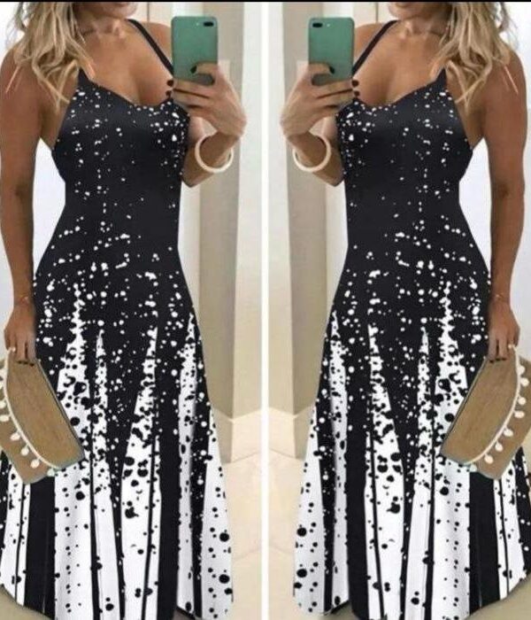 Kadın Suprem Kumaş Dijital Baskılı Elbise