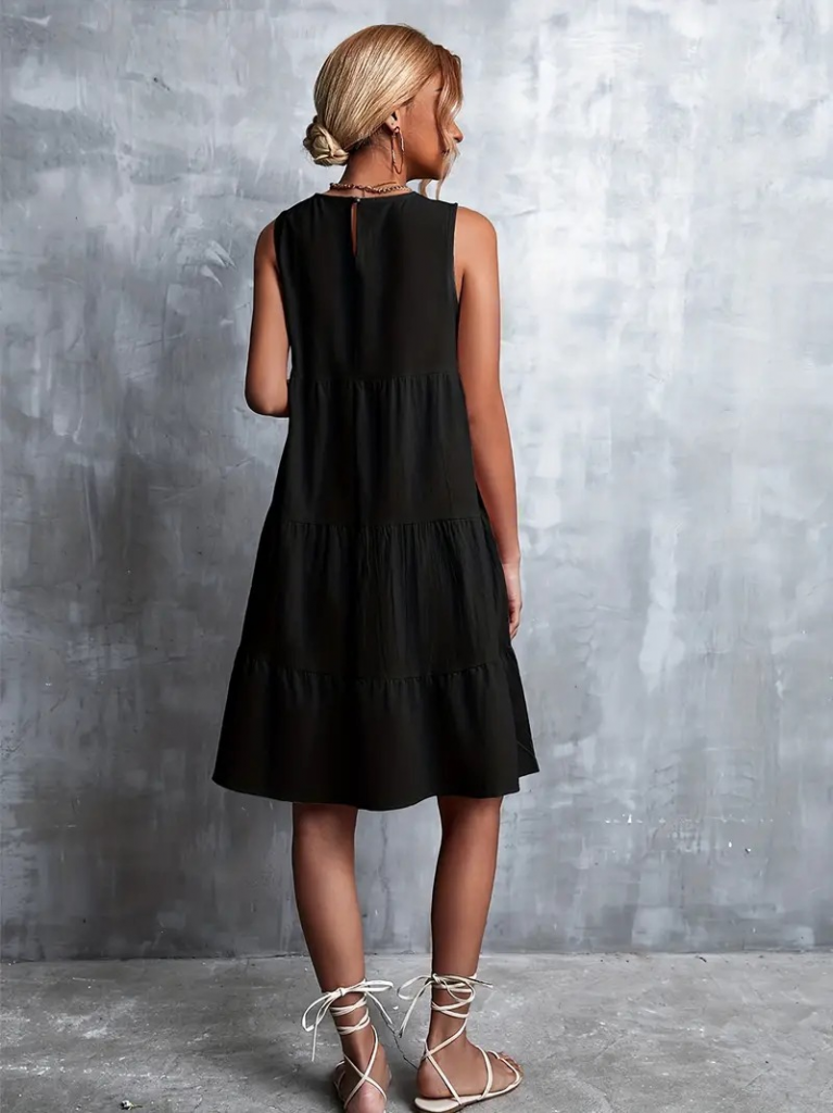 Kadın Bisiklet Yaka Aerobin Elbise - Görsel 3