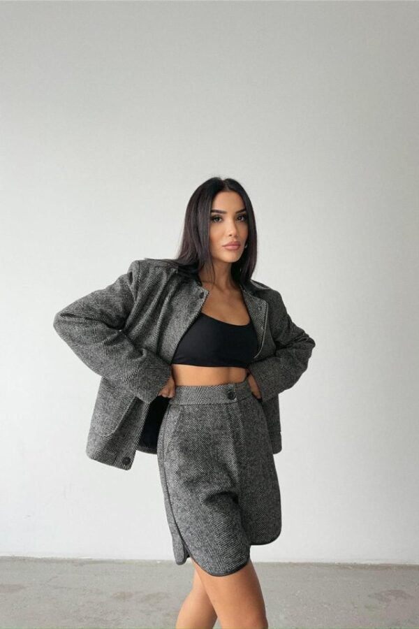 KAŞE KISA ŞORT - Taş