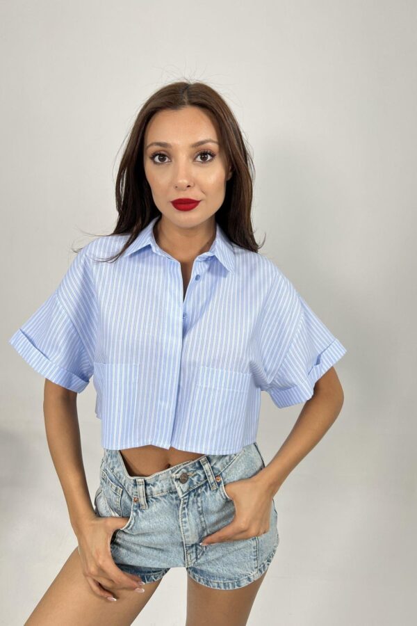 6882 BLUZ-SAN DİEGO ÇİZGİLİ