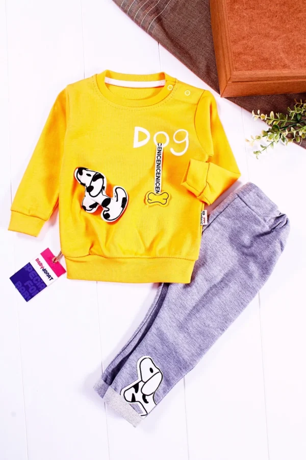 Dog Figürlü 2'li Erkek Bebek Takımı