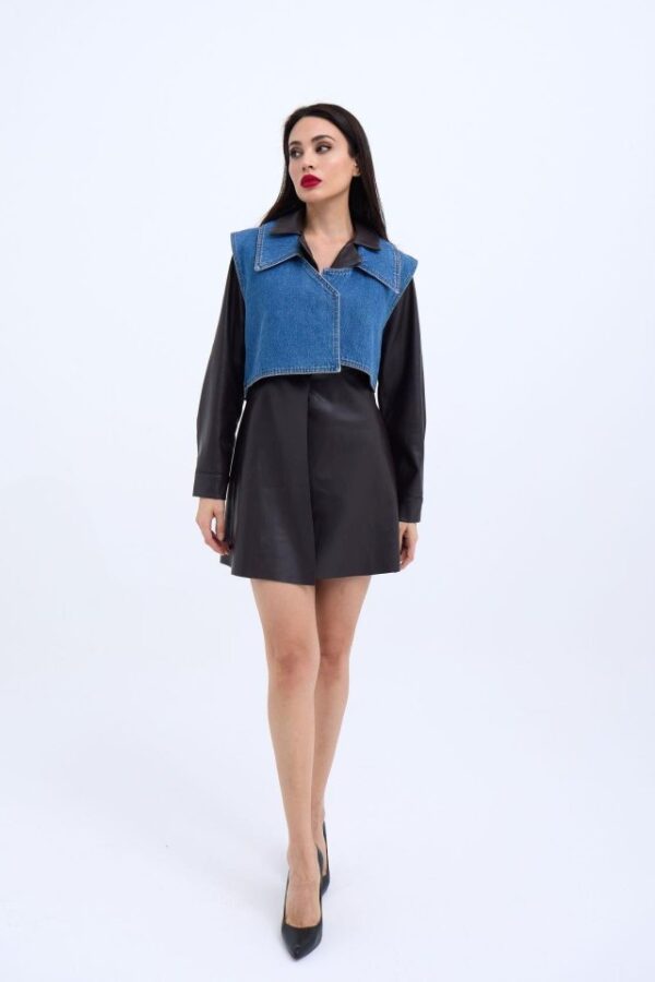 6705 ELBİSE TAKIM-KOYU KAHVE