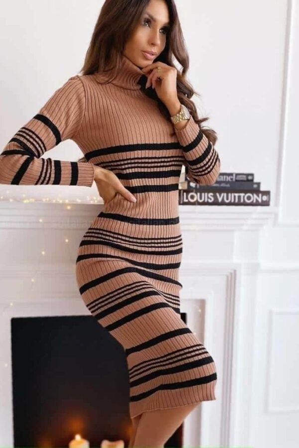 Kadın Uzun Kollu Triko Elbise