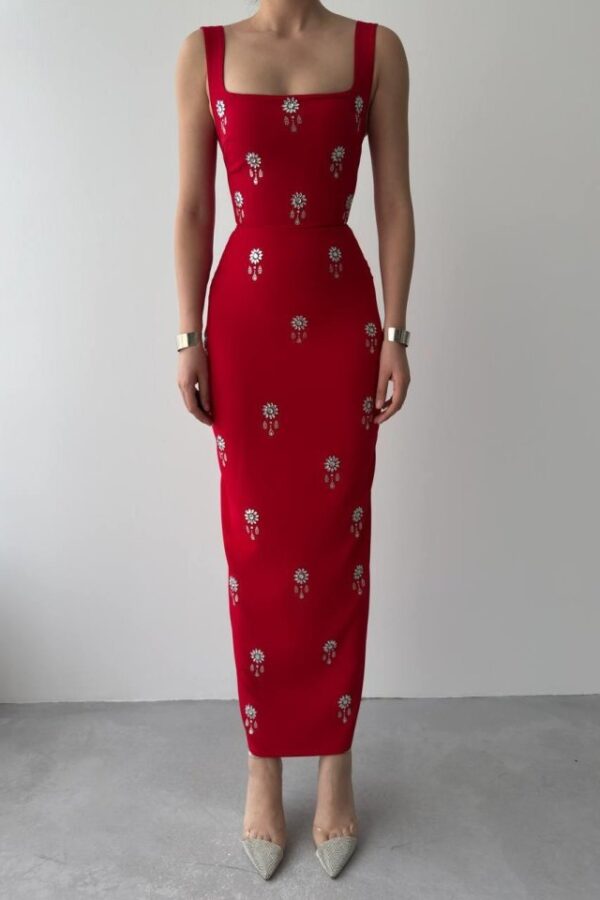 Ners Taş Detaylı Elbise