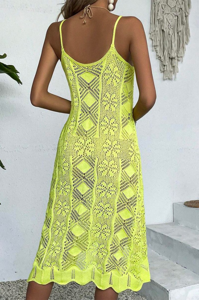 Kadın Ince Askılı Triko Elbise - Görsel 13