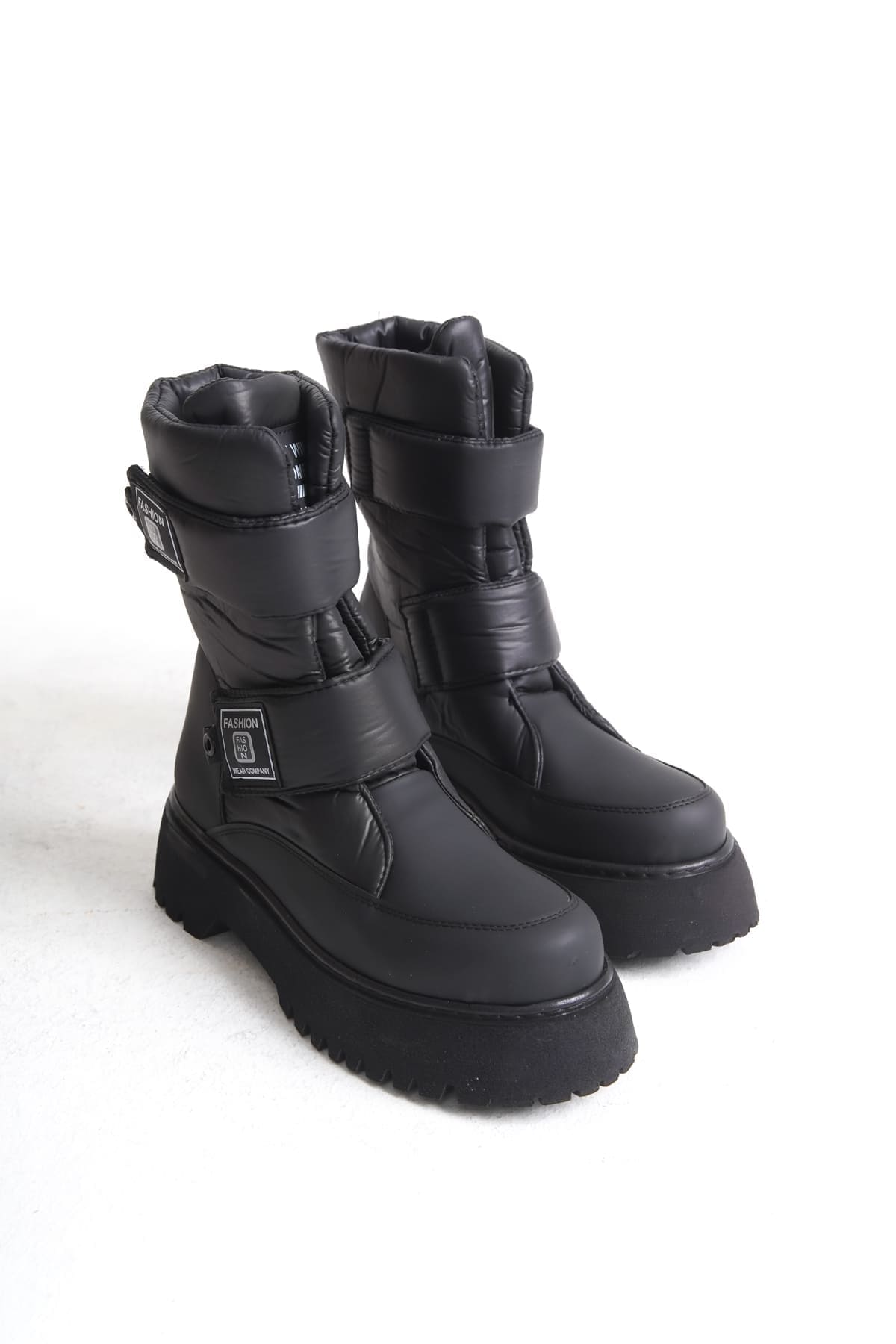 ELISA Cırt Cırtlı Paraşüt KumaşKadın Bot CST - Siyah - Görsel 5