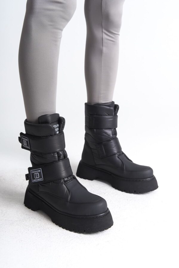 ELISA Cırt Cırtlı  Paraşüt KumaşKadın Bot CST - Siyah