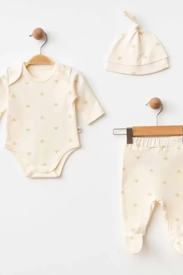 Eslenza Baby 3'lü Zıbın Takım 0038 Bej