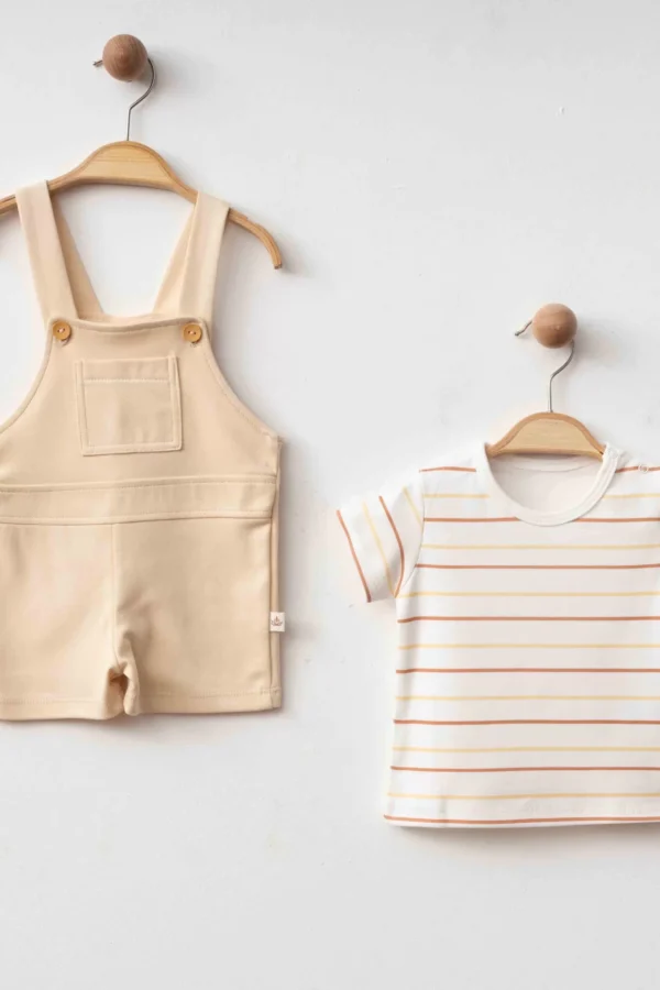 Eslenza Baby Şortlu Salopet 0127 Bej
