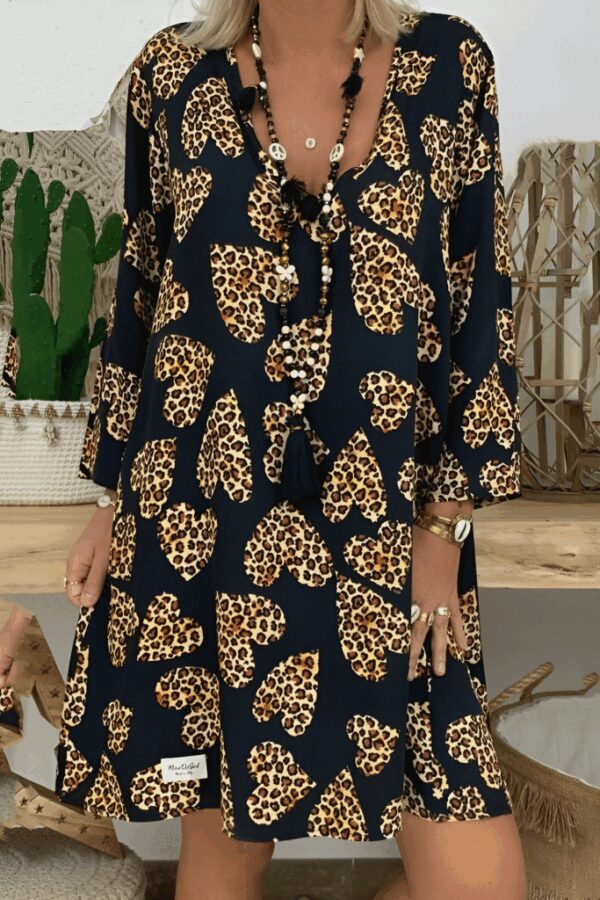 Kadın Uzun Kollu V Yaka Uzun Kol Mikro Midi Boy Elbise